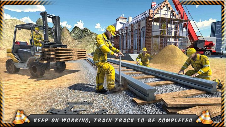 Screenshot 1 of simulator jalur kereta: game konstruksi rel metro 1.0