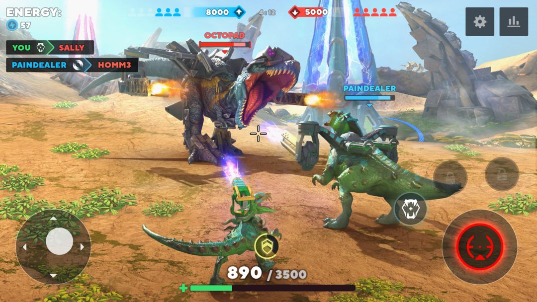 Screenshot of Dino Squad: Dinosaur Shooter