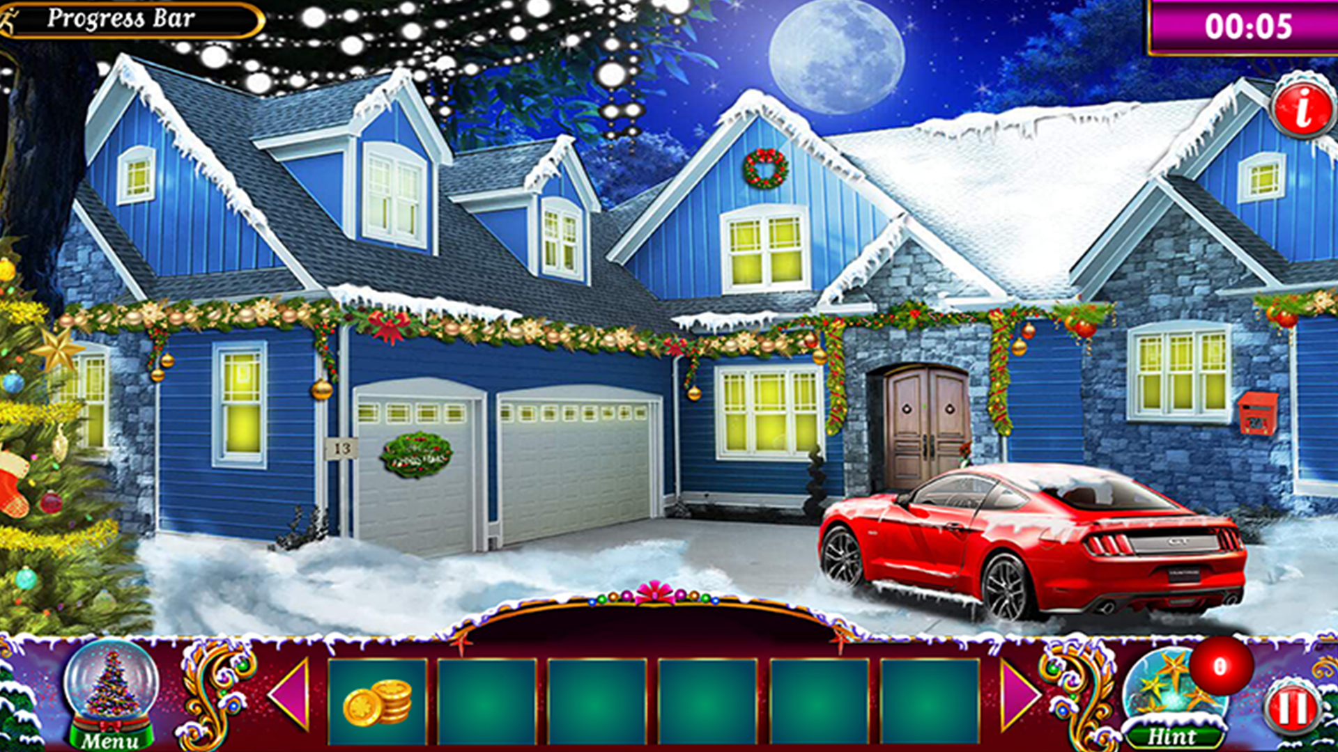 크리스마스 방 탈출 휴가 게임 스크린샷