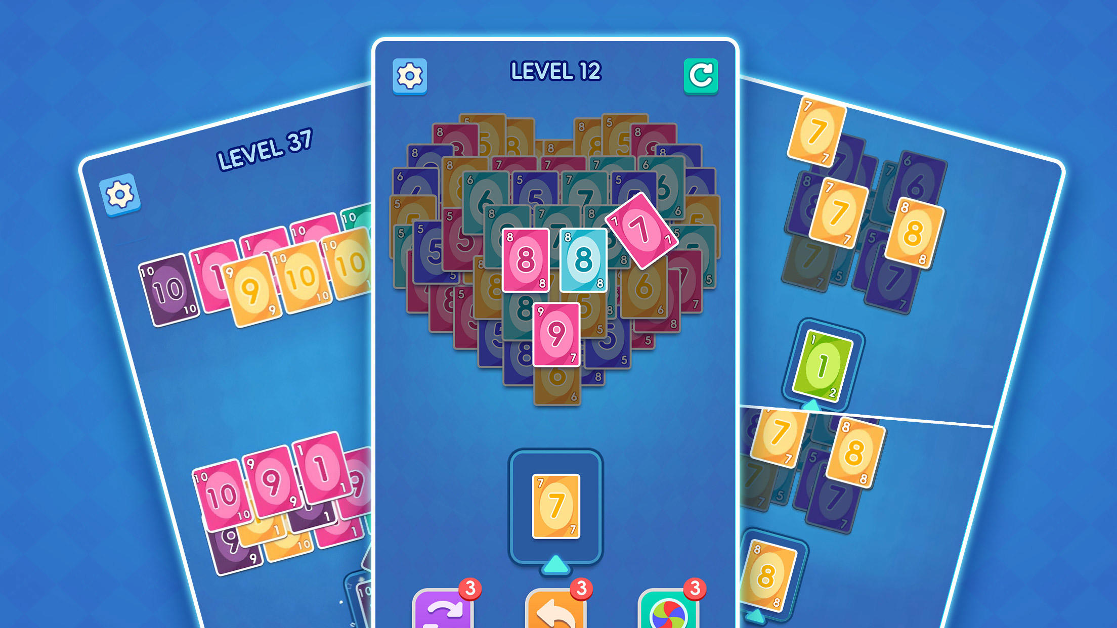 Cuplikan Layar Game Crazy Card Match: Unopuz