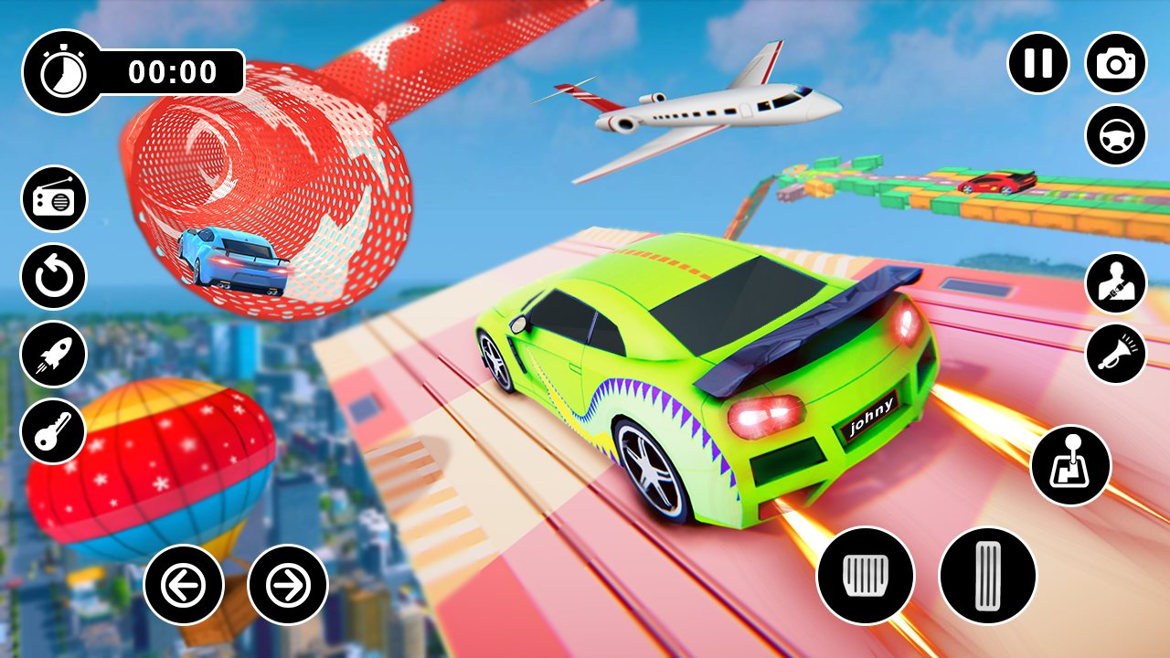 Mega Car Stunt Driving Race Game Screenshot