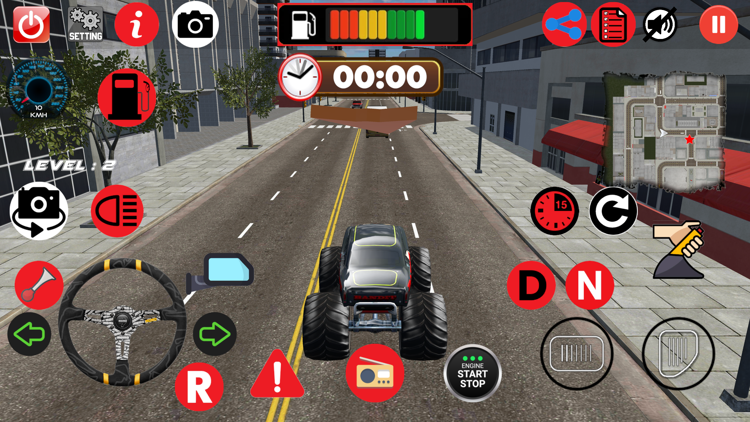Carlos Monster Truck Parking Game Screenshot