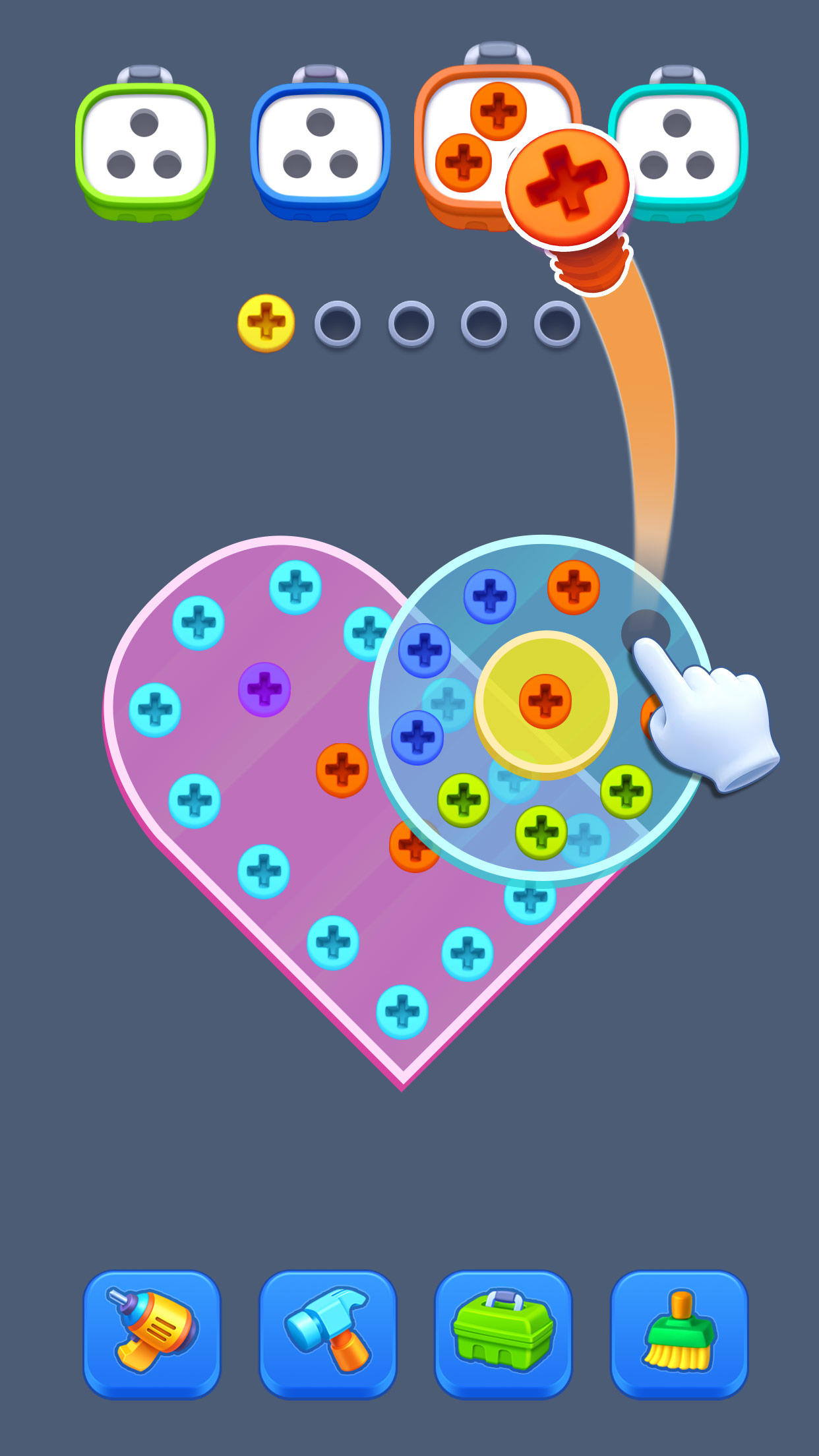 Cuplikan Layar Game Screw Sort Puzzle: Pin Jam