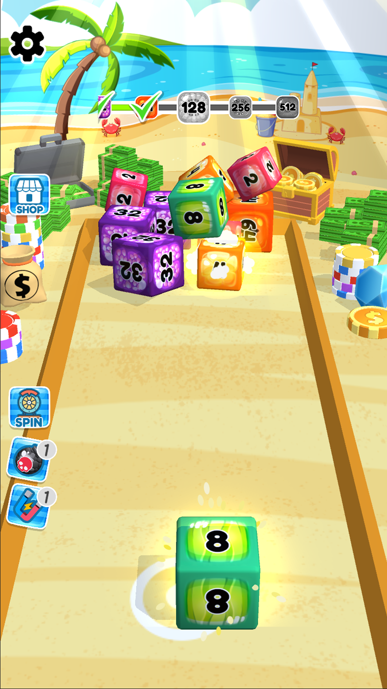 Fruit Merge Mania: 2048 Shoot Game Screenshot