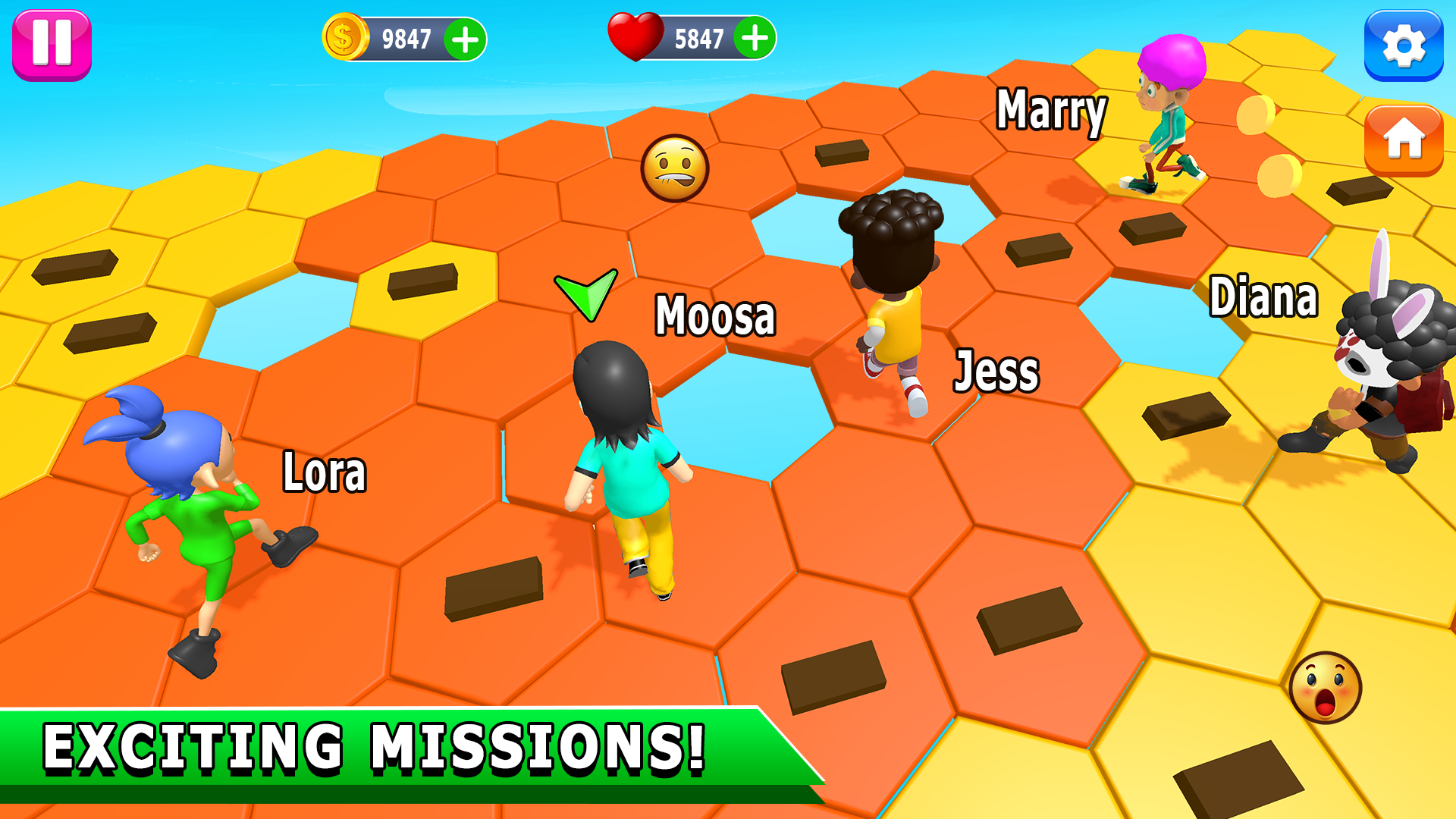 Screenshot of Stumble Fall.io Dudes Guys