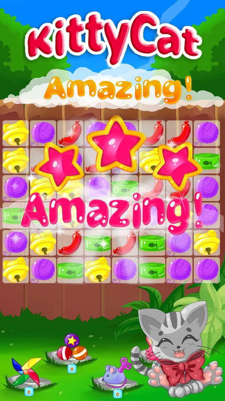 키티 고양이의 모험 : 매치 3 게임 스크린샷