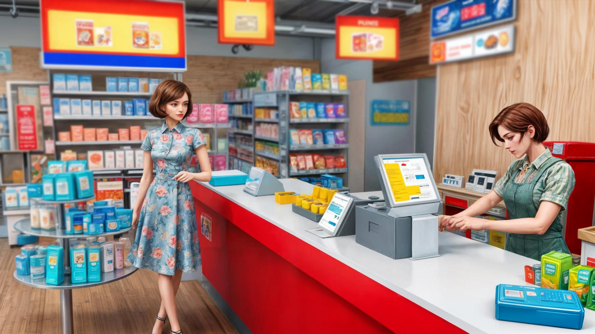 Supermarket 3D Store Simulator Game Screenshot
