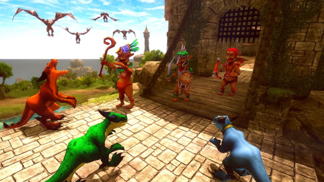 Raptor Dinosaur Simulator 게임 스크린 샷
