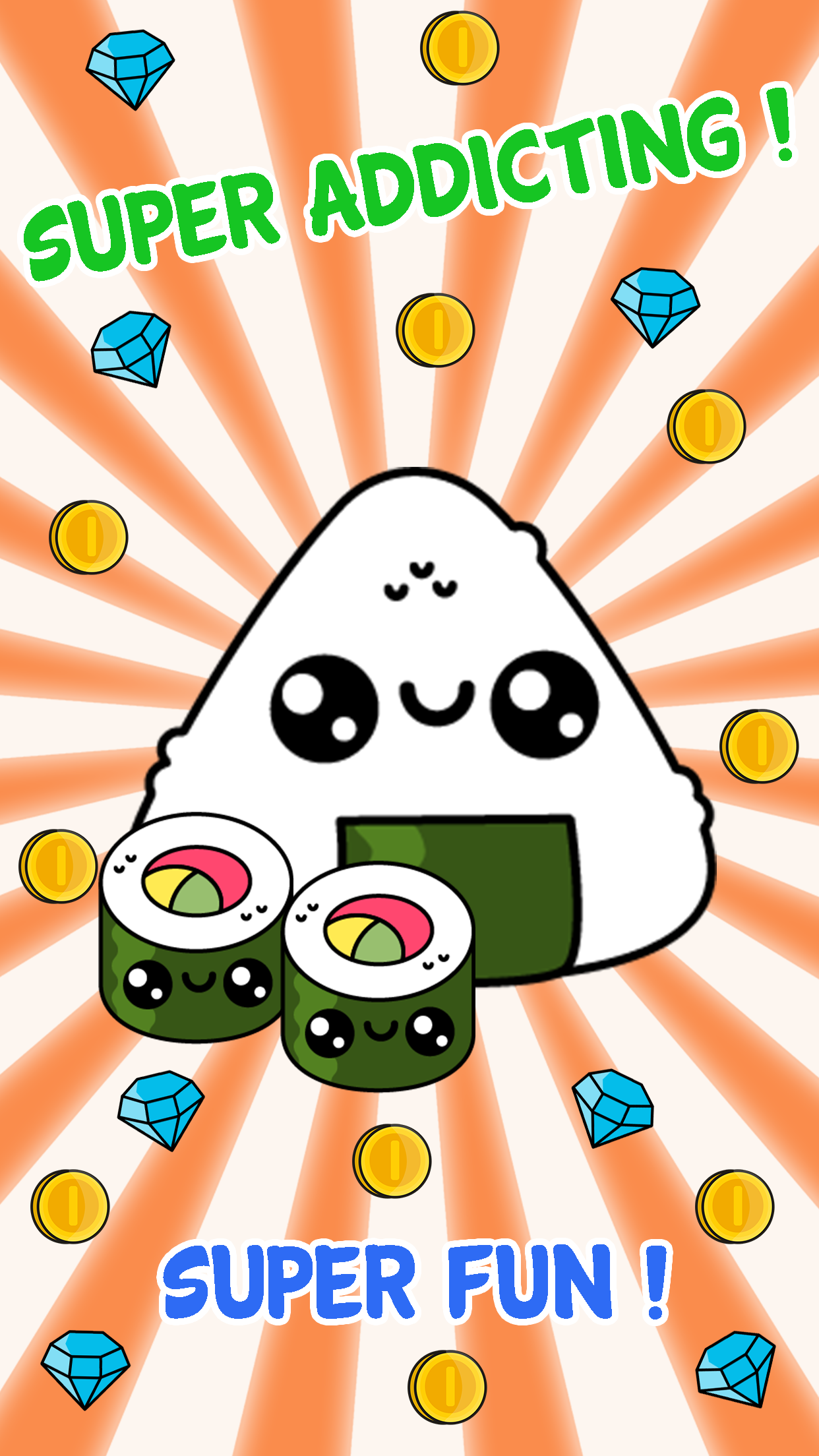 Captura de Tela do Jogo Sushi Evolution Food Clicker