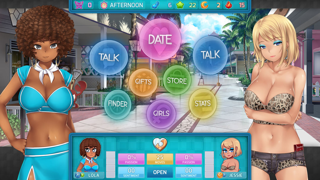 Screenshot of HuniePop 2: Double Date
