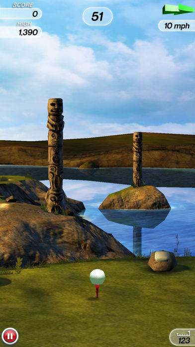 Flick Golf! screenshot game