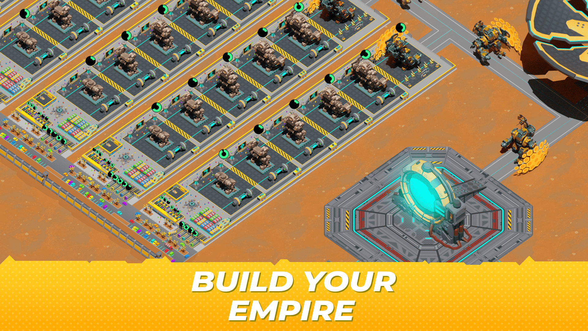 Idle Robots: Factory Tycoon ゲームのスクリーンショット