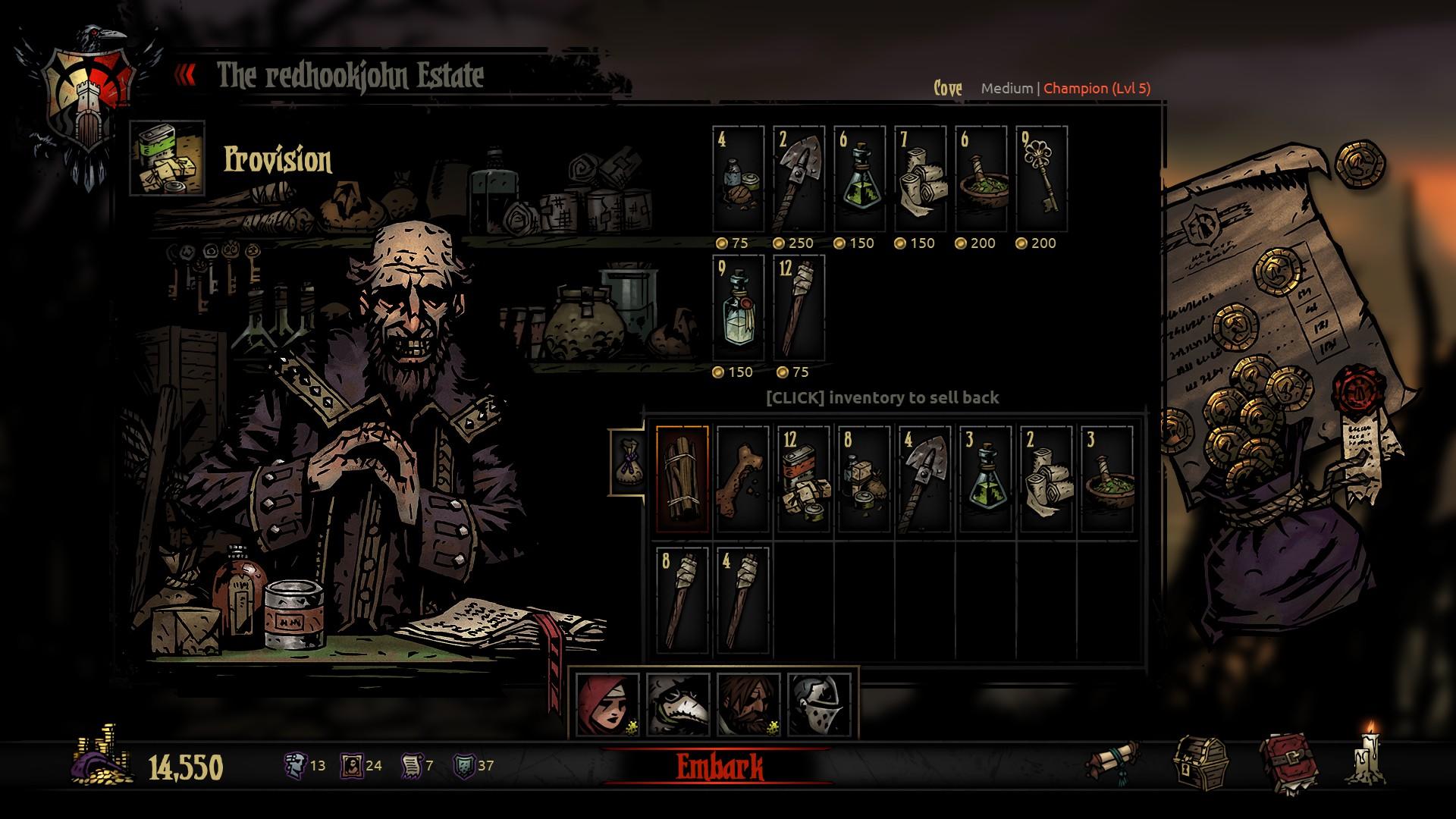 Darkest Dungeon:Tablet Edition Game Screenshot