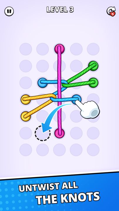 Rope Puzzle: Twisted Master Game Screenshot