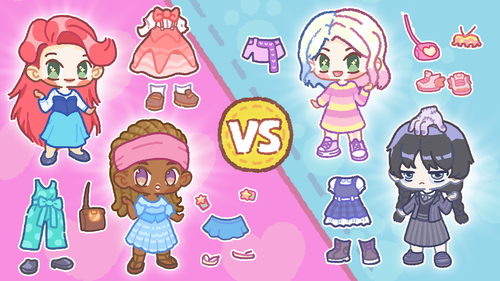 Chibi Doll Avatar Maker Outfit Game Screenshot