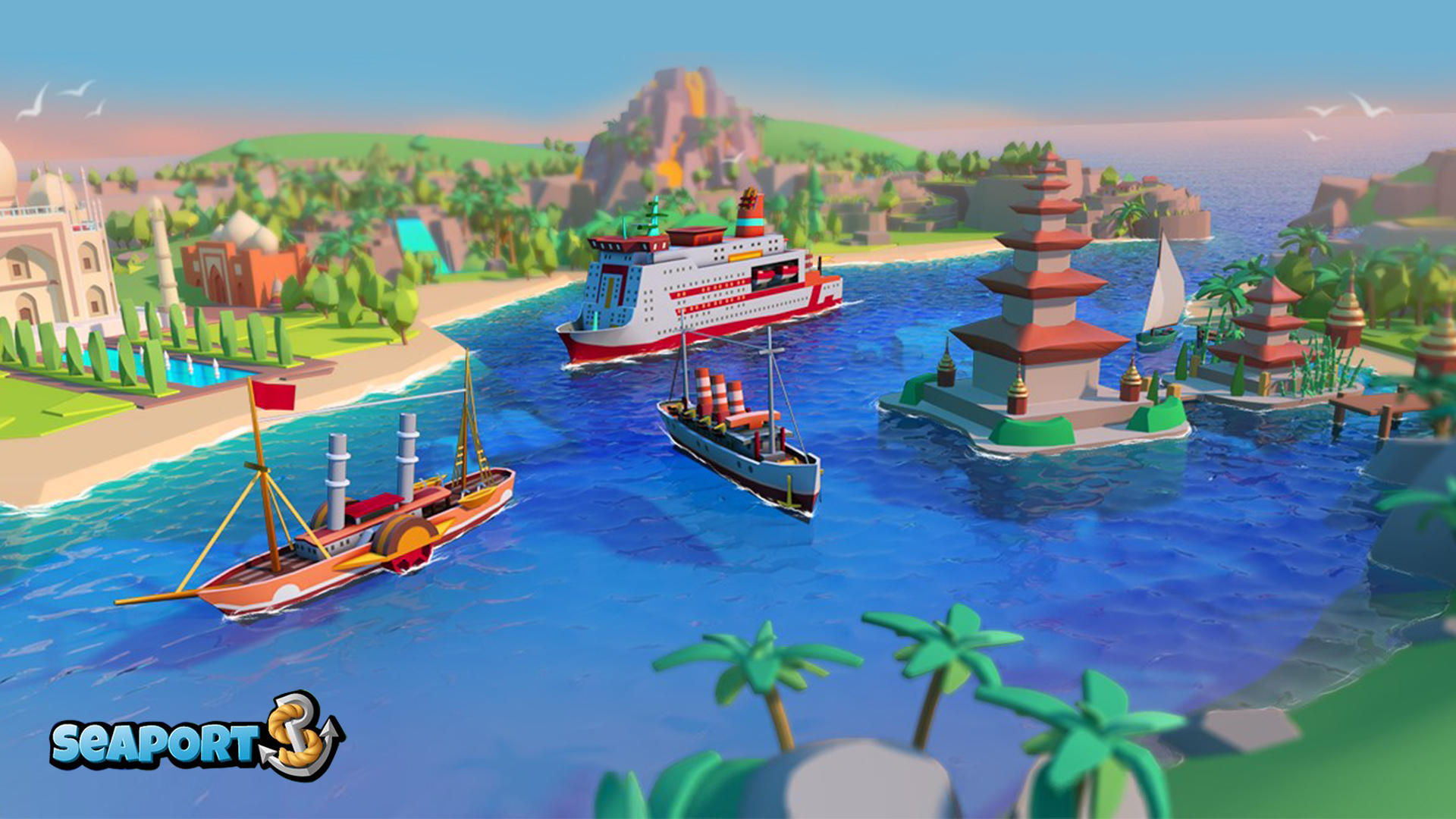 Banner of Sea Port: Cargo Boat Tycoon 1.0.239