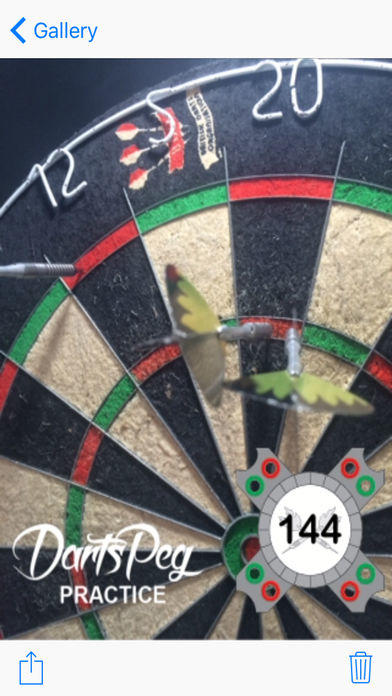 Darts Peg Practice Game Screenshot