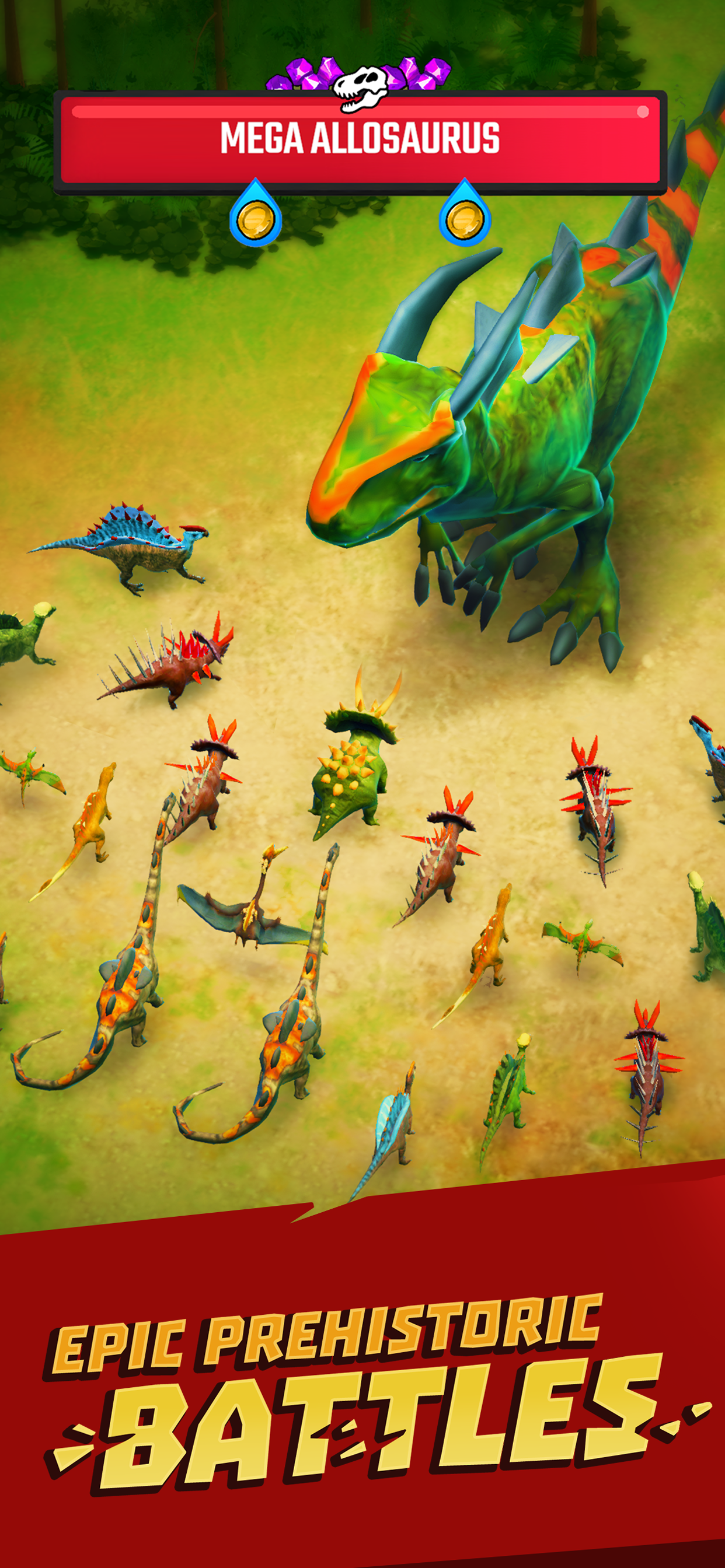 Cuplikan Layar Game Jurassic Warfare: Dino Battle