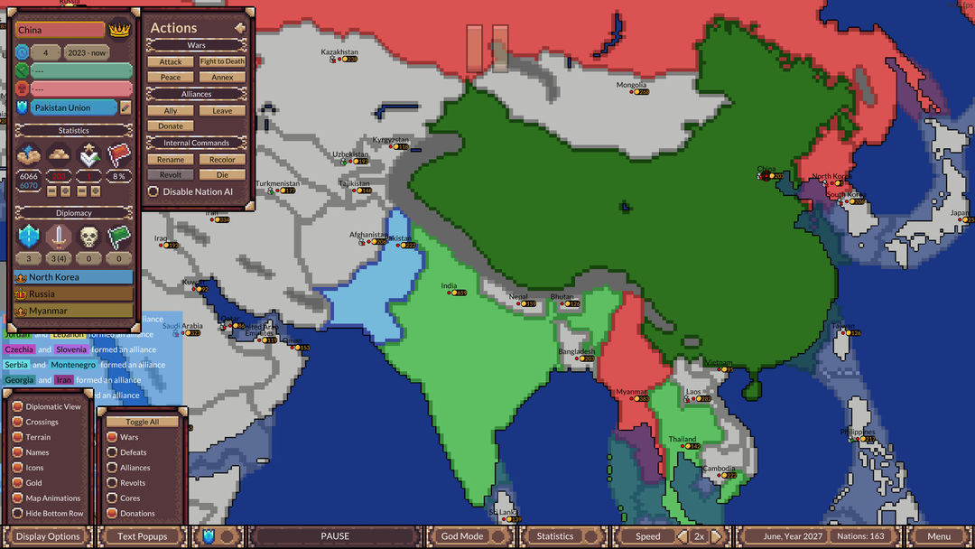 Screenshot of Ages of Conflict: World War Simulator