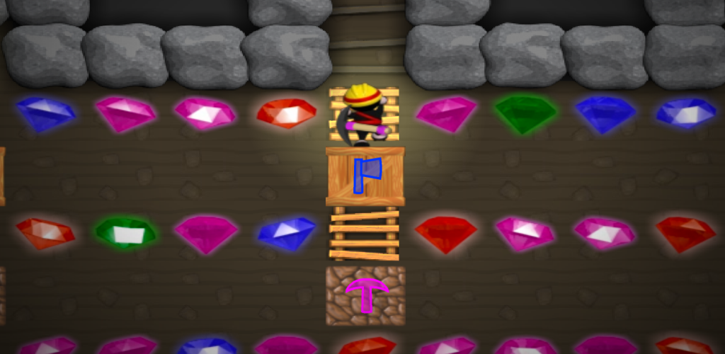 Ninja Miner,Arcade-puzzle game screenshot