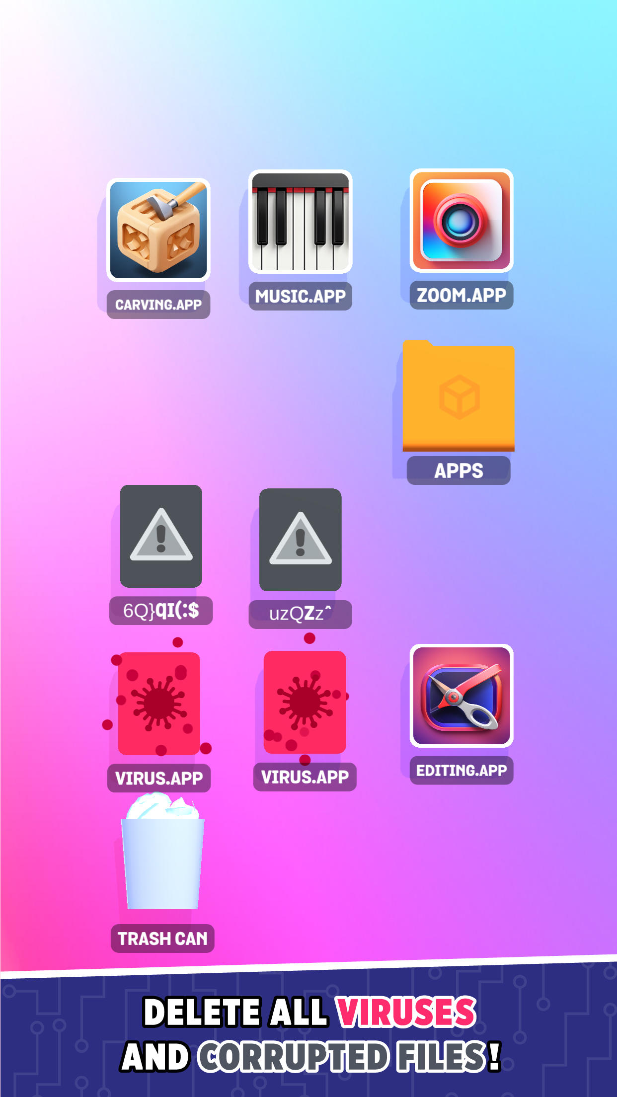 Desktop Sort Game Screenshot