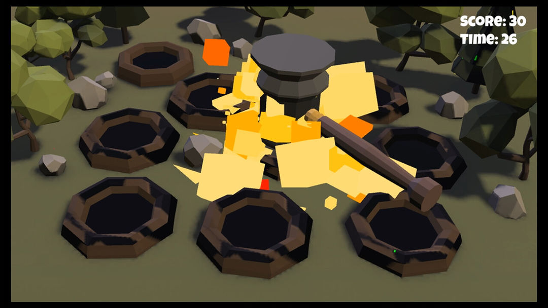 3D Whac-A-Mole 게임 스크린 샷
