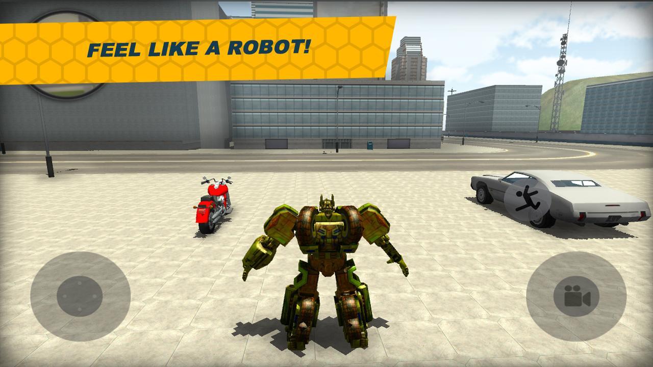 Futuristic Robot Driver 3D Game Screenshot