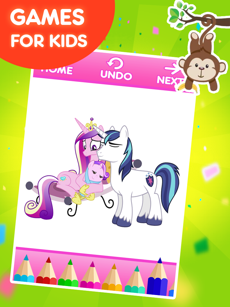 Coloring Games for Little Pony 게임 스크린 샷