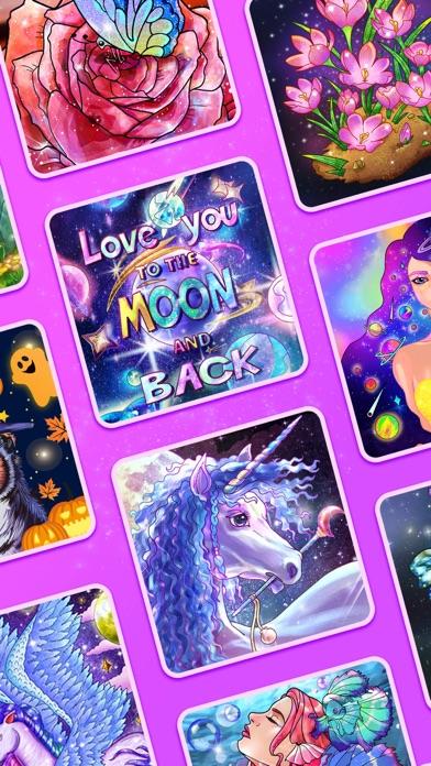 Tap Color: 秘密花园数字涂色游戏 Game Screenshot