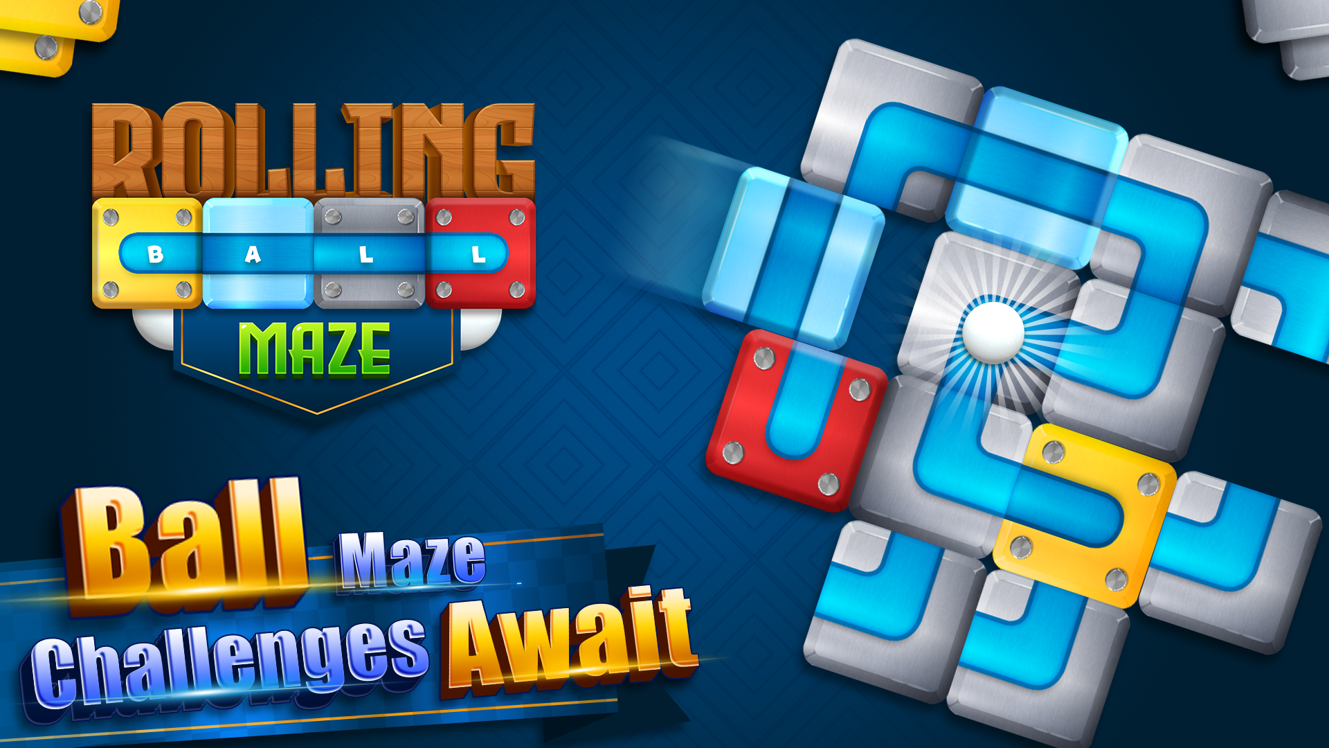 Captura de Tela do Jogo Rolling Ball Maze・Block Puzzle