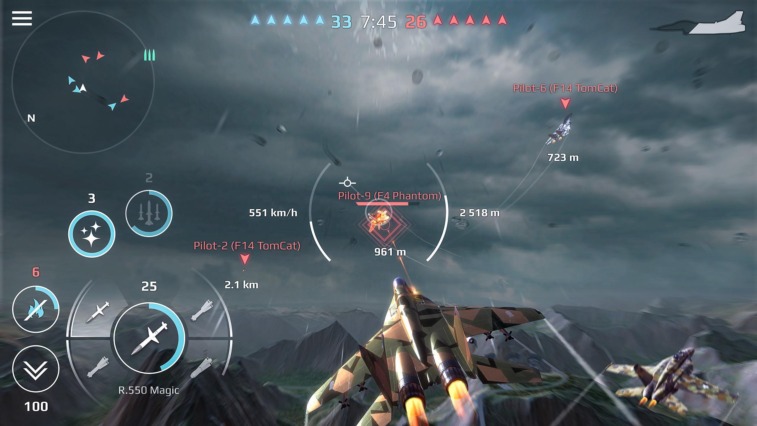 Sky Combat: War Planes Online Game Screenshot