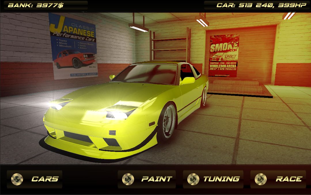 SNR Street Drift Racing 게임 스크린 샷