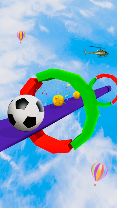 Sky Drop Ball: Ball Games Game Screenshot