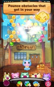 Kitty Pawp Bubble Shooter Game Screenshot
