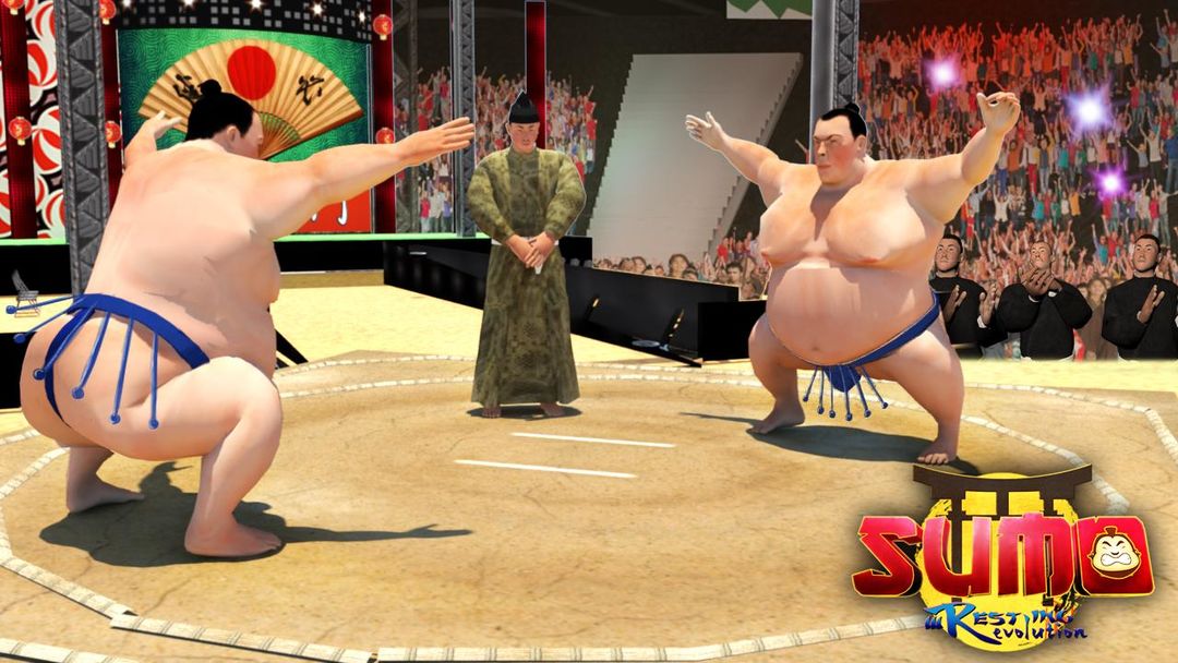 Sumo Wrestling - Grand Sumo Game : Revolution 게임 스크린 샷