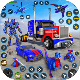 Police Truck Robot Car Game 3D