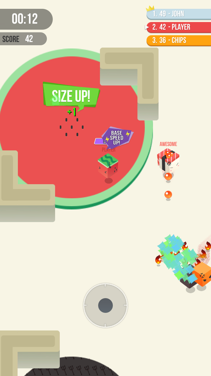 Cut.io : Keep the tail Game Screenshot