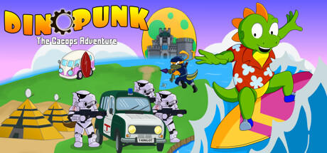 Banner of Dinopunk: pengembaraan Cacops 