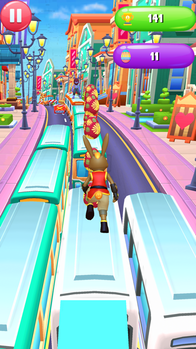 Easter Bunny Run Subway Runner Game Screenshot