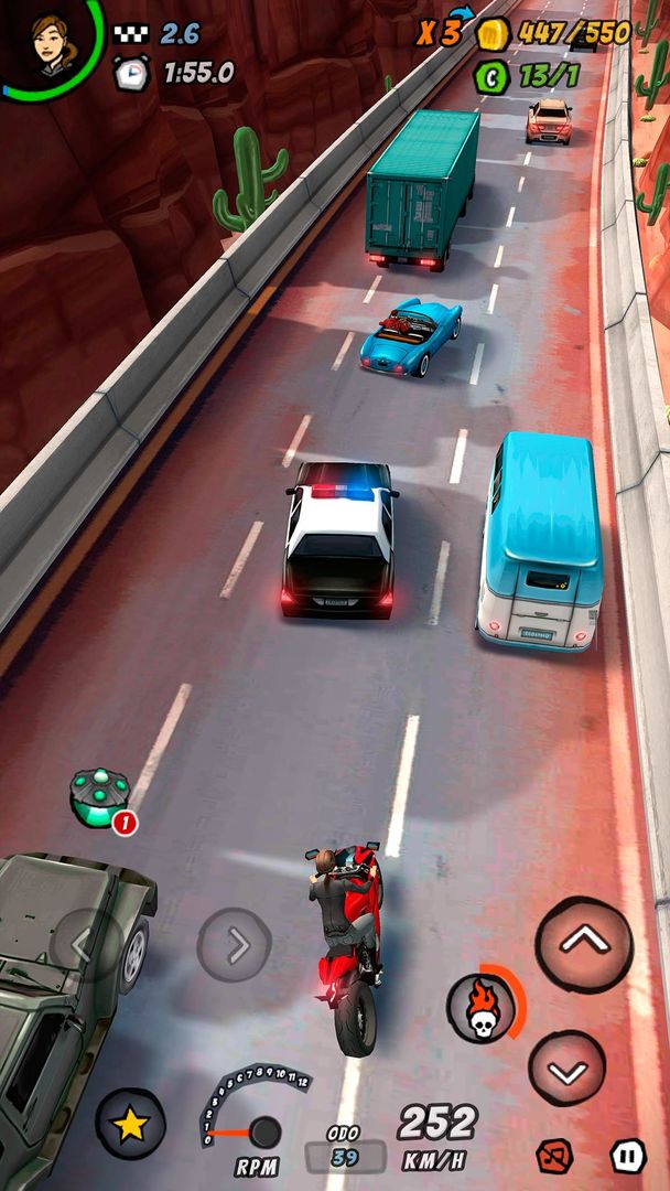 Screenshot of BURNING ASPHALT: Moto