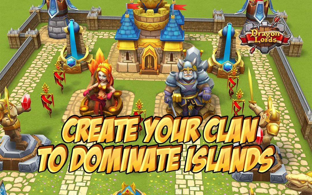 Dragon Lords: 3D strategy screenshot game
