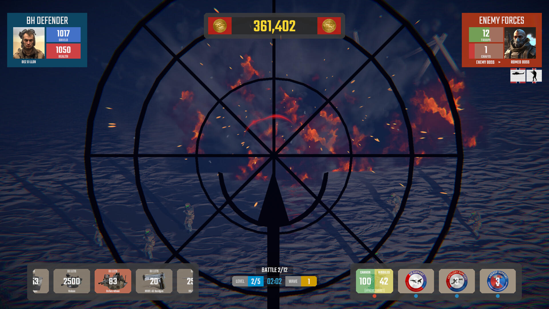 BeachHead screenshot game