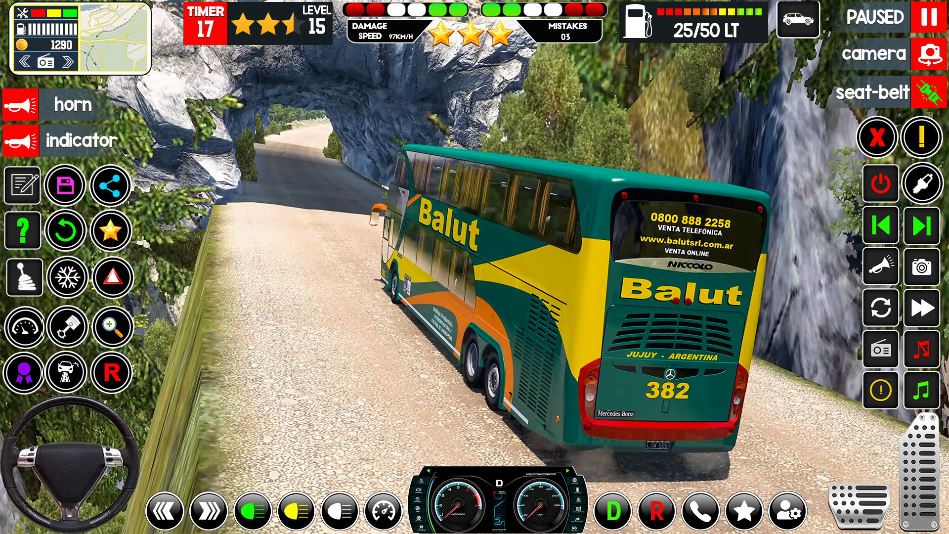 Real Bus Driving Simulator 3d ภาพหน้าจอเกม