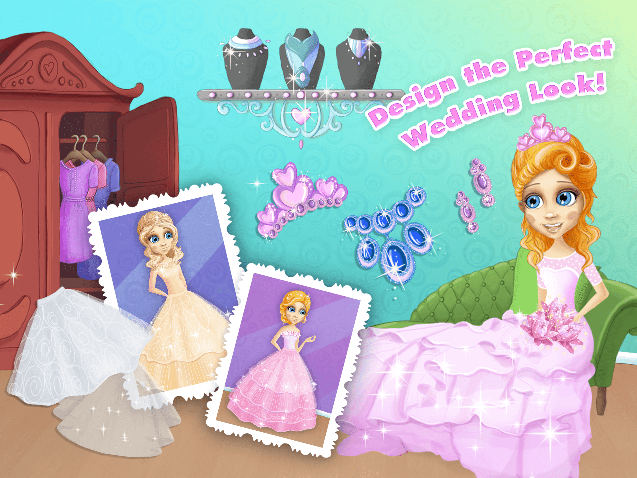 Cuplikan Layar Game Princess Amy Wedding Salon