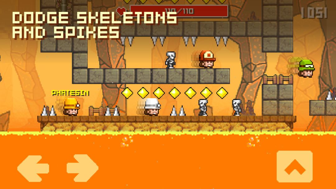 Caves - competitive platformer 게임 스크린 샷