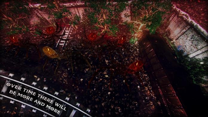 Scary Spider Train Rails Dark Game Screenshot