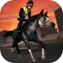 3D Police Horse Racing Extreme