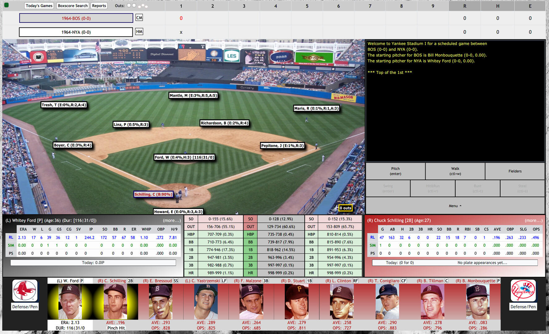 Digital Diamond Baseball V12 screenshot game