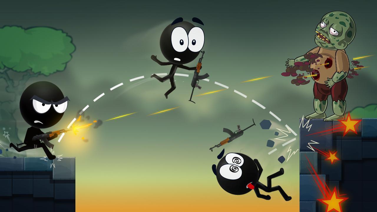 Stickman vs Zombies Game Screenshot