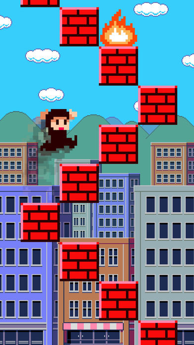 Screenshot of Action Games - Super Stairs -